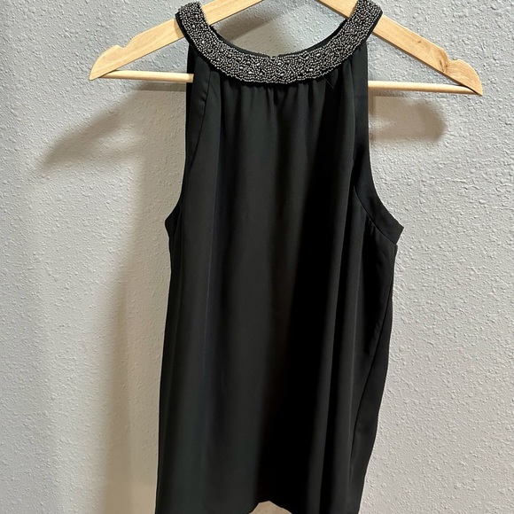 JULES & Leopold Black Trim Mock-Neck Blouse (Size XS) - Picture 2 of 9